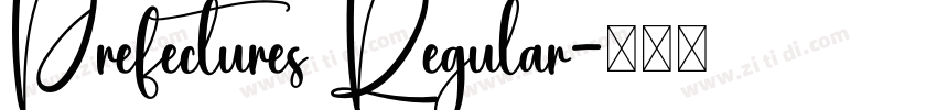 Prefectures Regular字体转换
